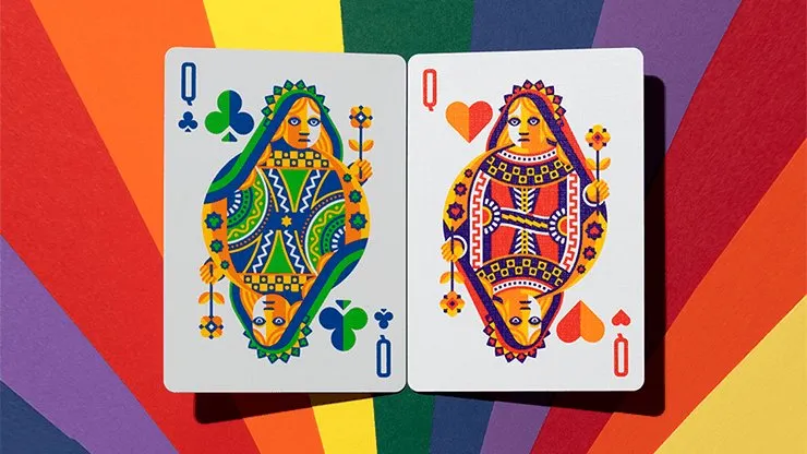 DKNG Rainbow Wheels Playing Cards by Art of Play