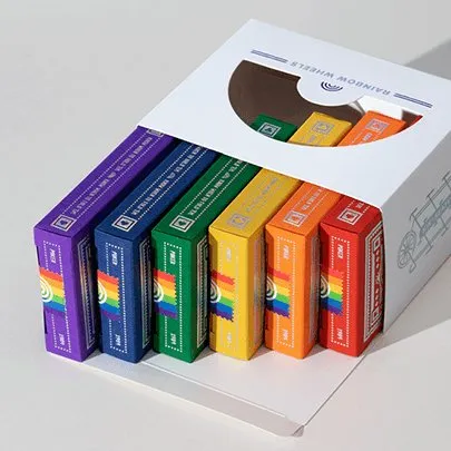 DKNG Rainbow Wheels Playing Cards by Art of Play