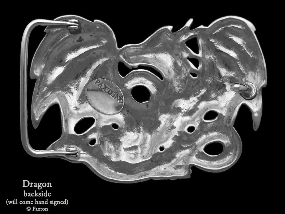 Dragon Belt Buckle Sterling Silver