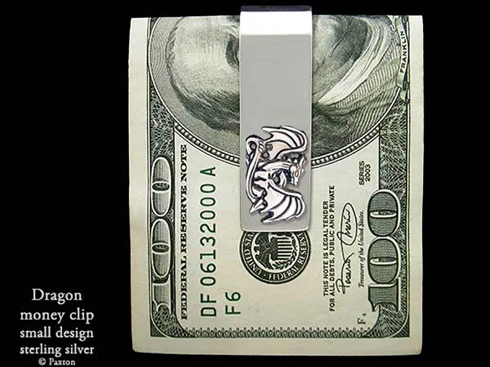 Dragon Money Clip Sterling Silver