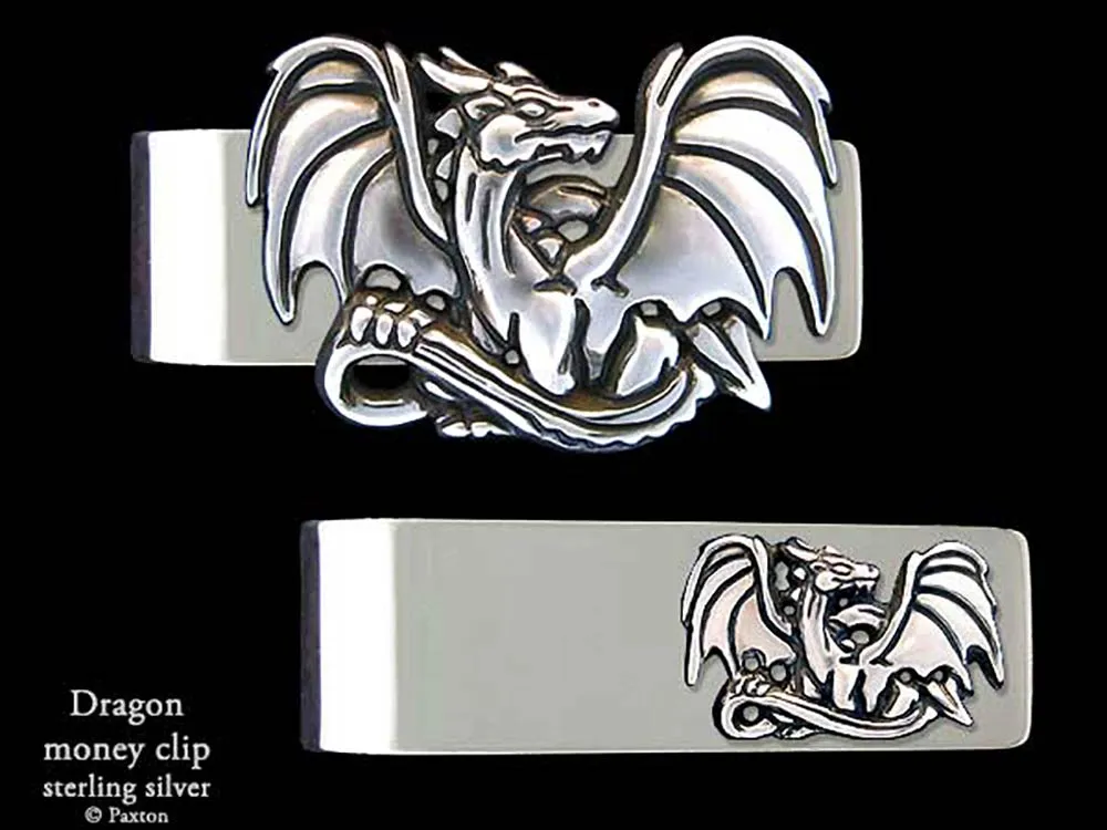 Dragon Money Clip Sterling Silver