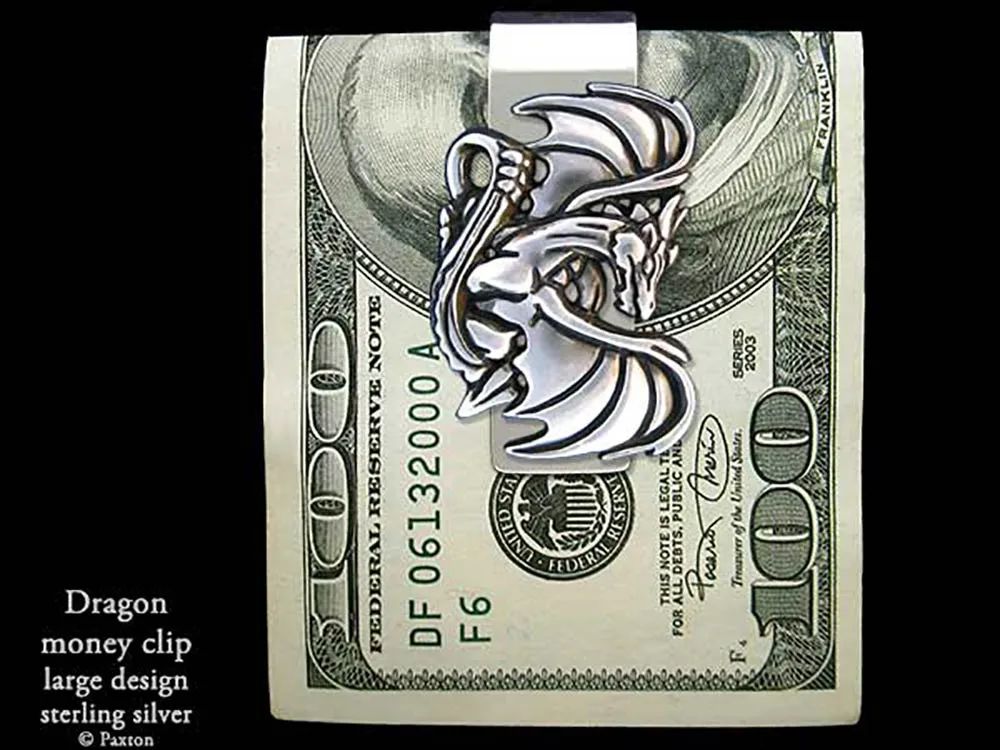Dragon Money Clip Sterling Silver