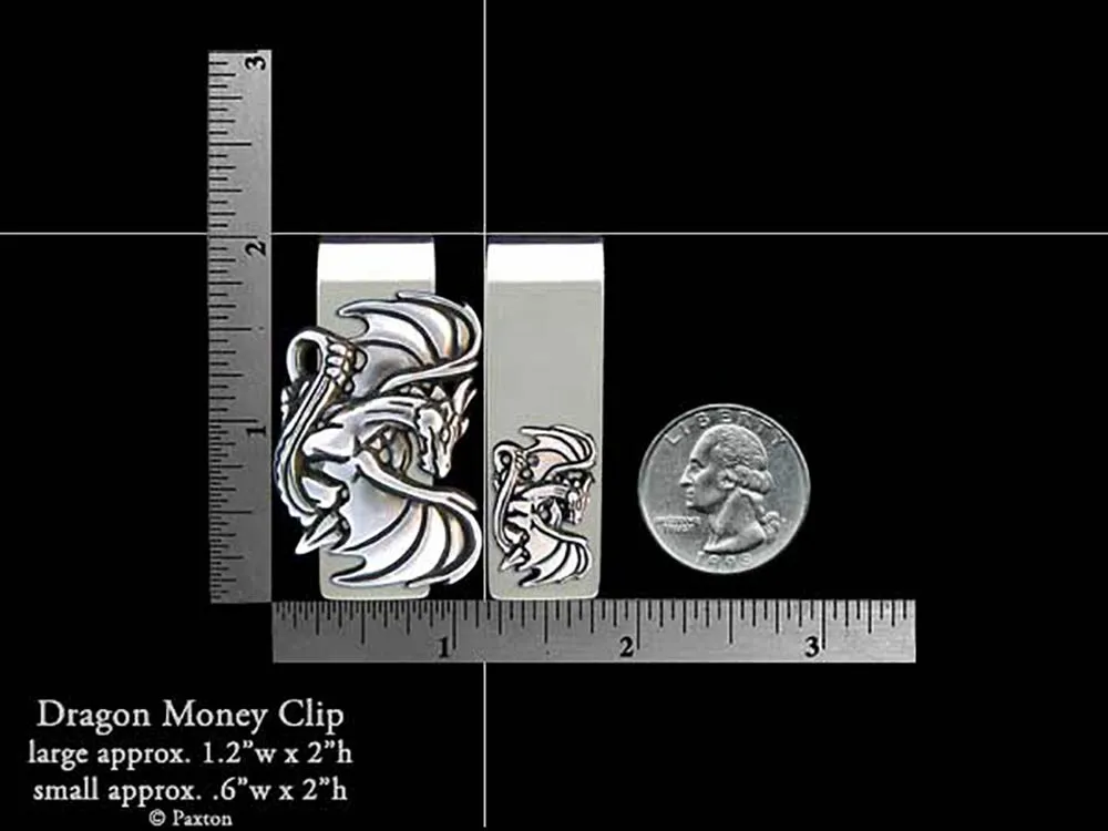 Dragon Money Clip Sterling Silver