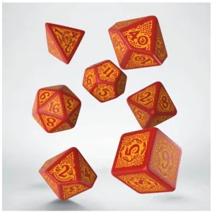 Dragon Slayer Red & Orange Dice Set