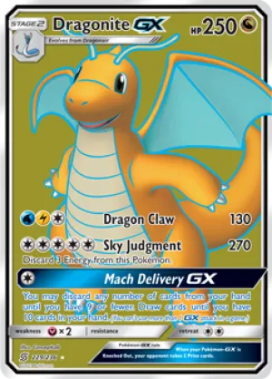 Dragonite GX 229/236 FULL ART FOIL RARE