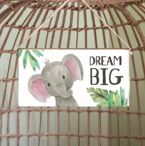 Dream Big Twine Hanging Sign
