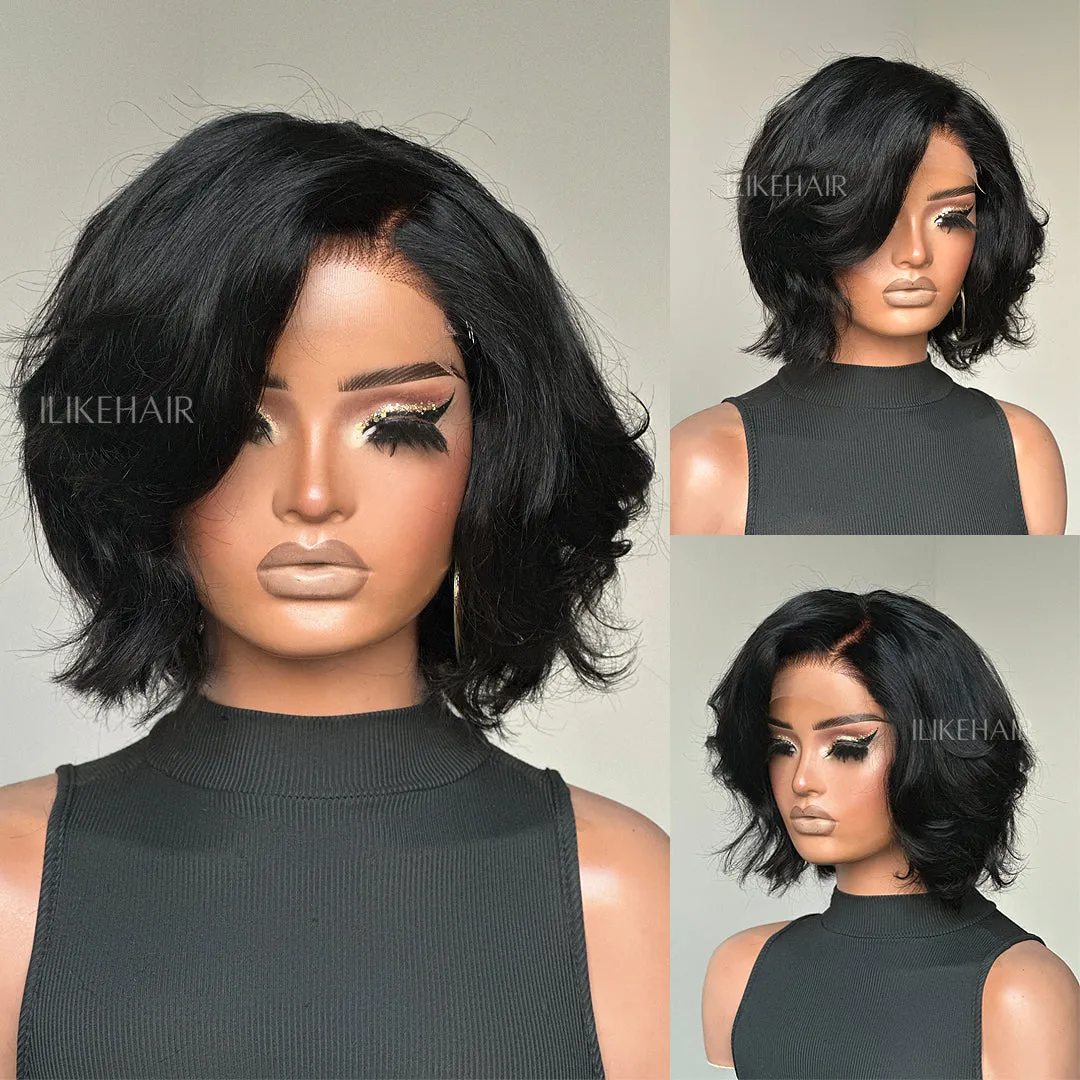Elegant Ombre Color Loose Wave 5x5 Glueless Closure Lace Wig