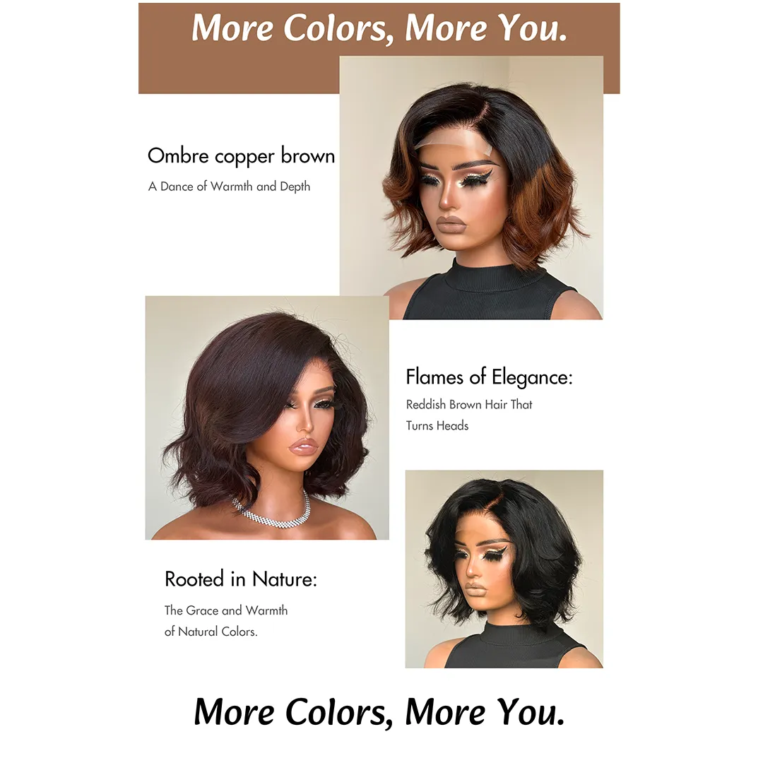 Elegant Ombre Color Loose Wave 5x5 Glueless Closure Lace Wig