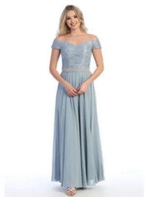 Embroidered Lace Gown