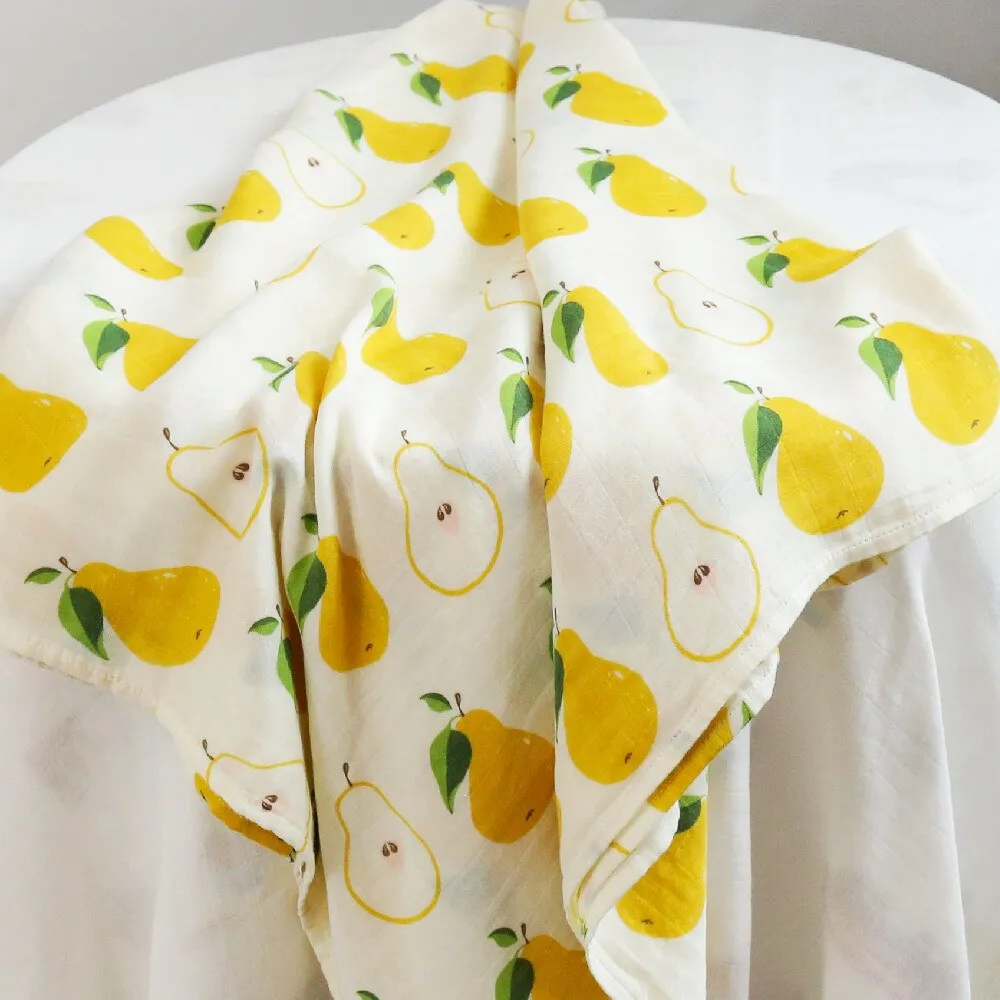 Extra Large Pear Bamboo Muslin