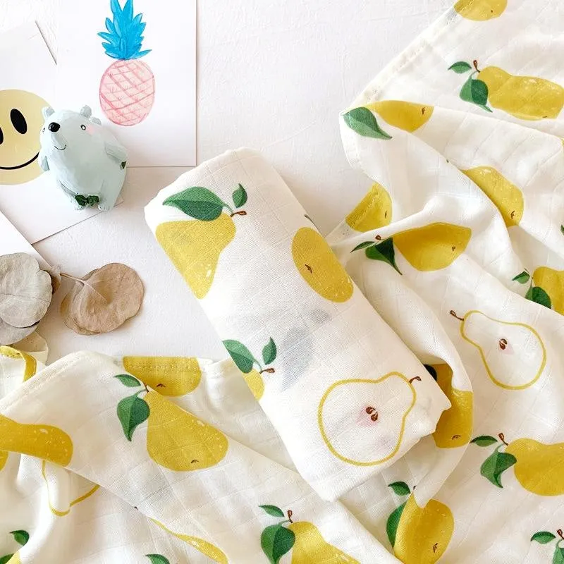 Extra Large Pear Bamboo Muslin