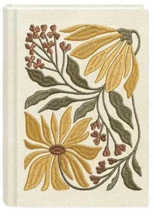 Fabric Embroidered Journal: Sunflower