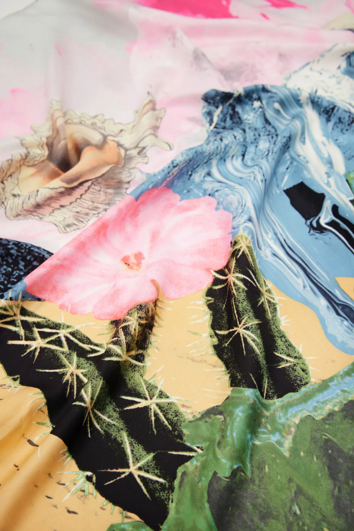 Fantasy square scarf women