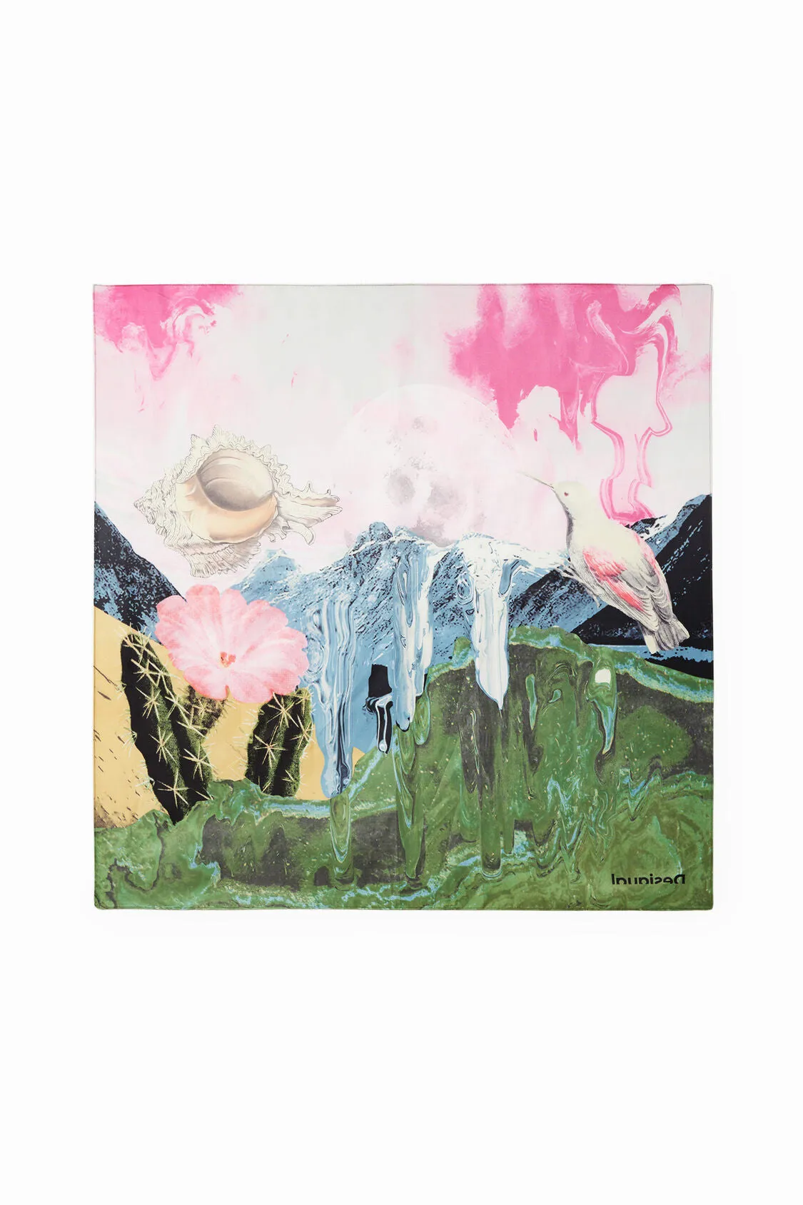 Fantasy square scarf women