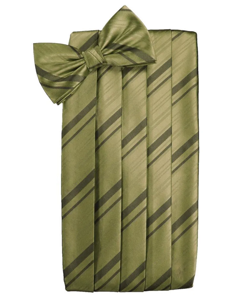 Fern Kids Striped Satin Cummerbund