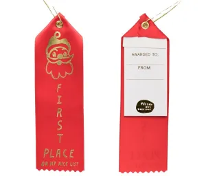 First Place on My Nice List Award Ribbon