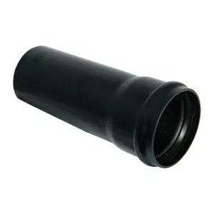 FloPlast 110mm Single Socket Soil Pipe 4 Metre Black (Pack of 2)