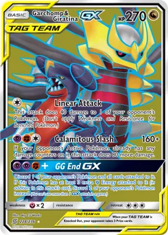 Garchomp & Giratina GX 228/236 FULL ART FOIL RARE
