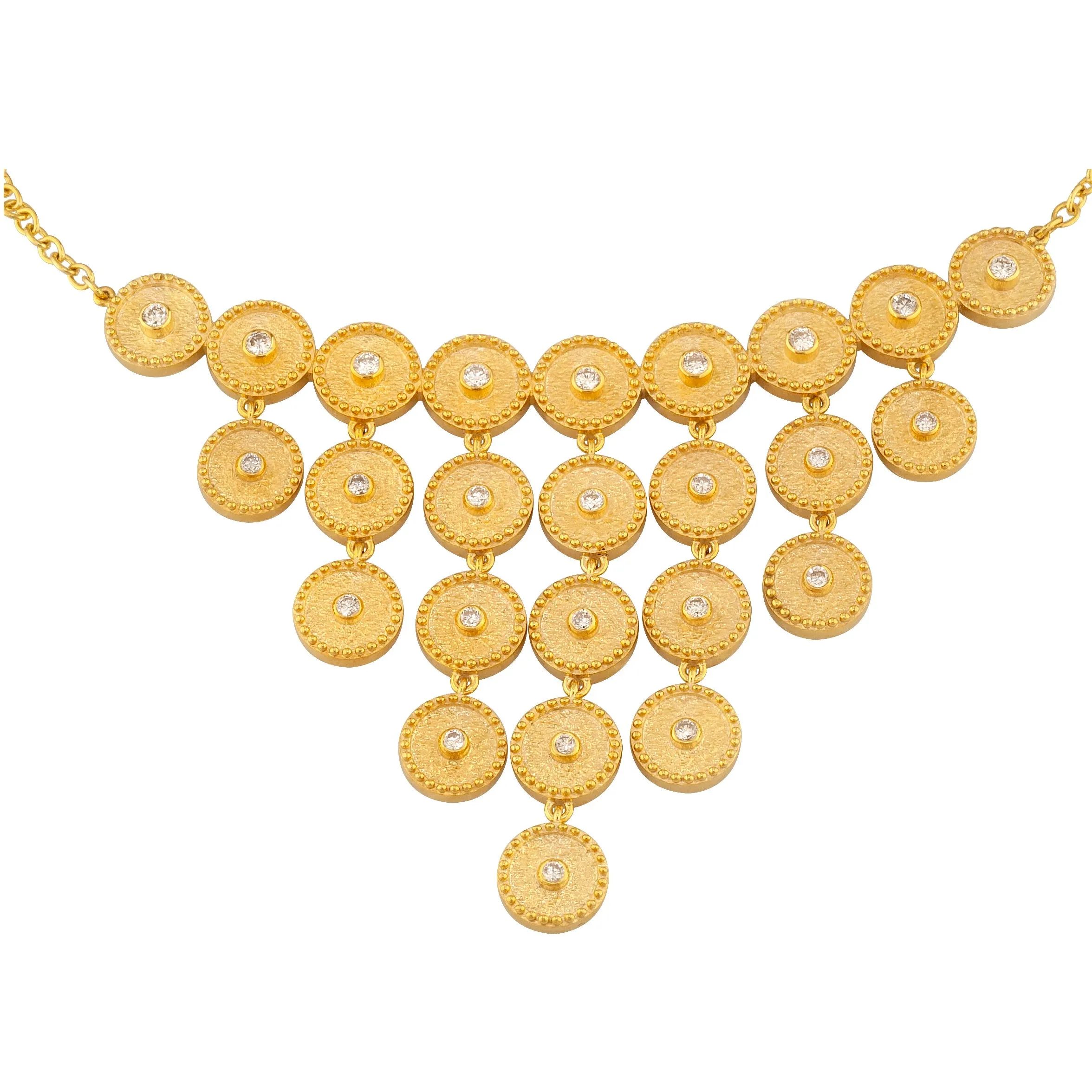 Geometric Circles Full Necklace