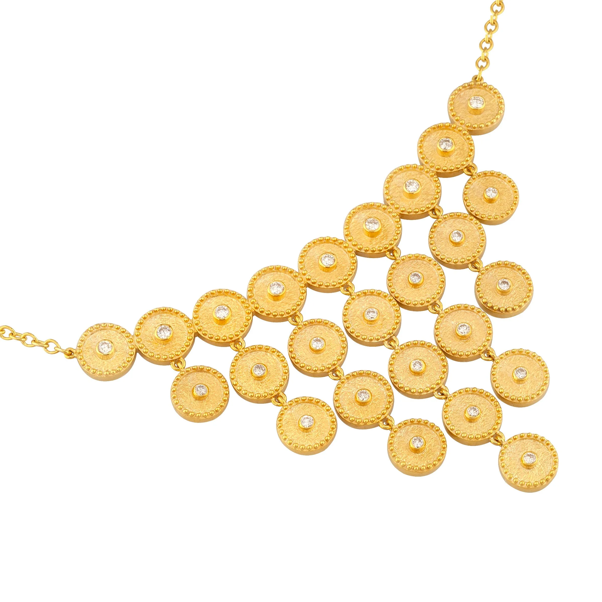 Geometric Circles Full Necklace