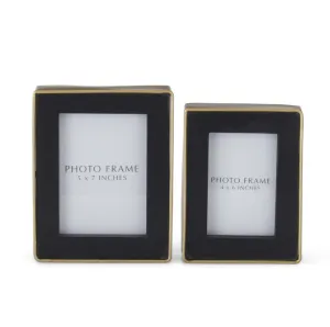 Gold & Black Metal Modern Frames- 2 Sizes