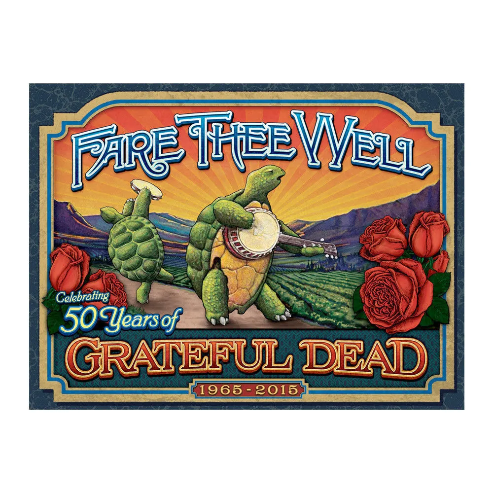 GRATEFUL DEAD 2015 Terrapin Crate Gold Foil Brian Carroll