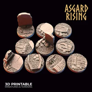 Graveyard Theme Round Base x10