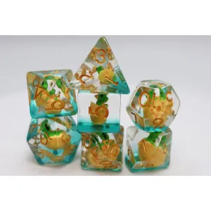 Green Dragon Hatchlings RPG Dice Set