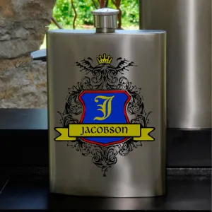 Guys Party Flask - Crest