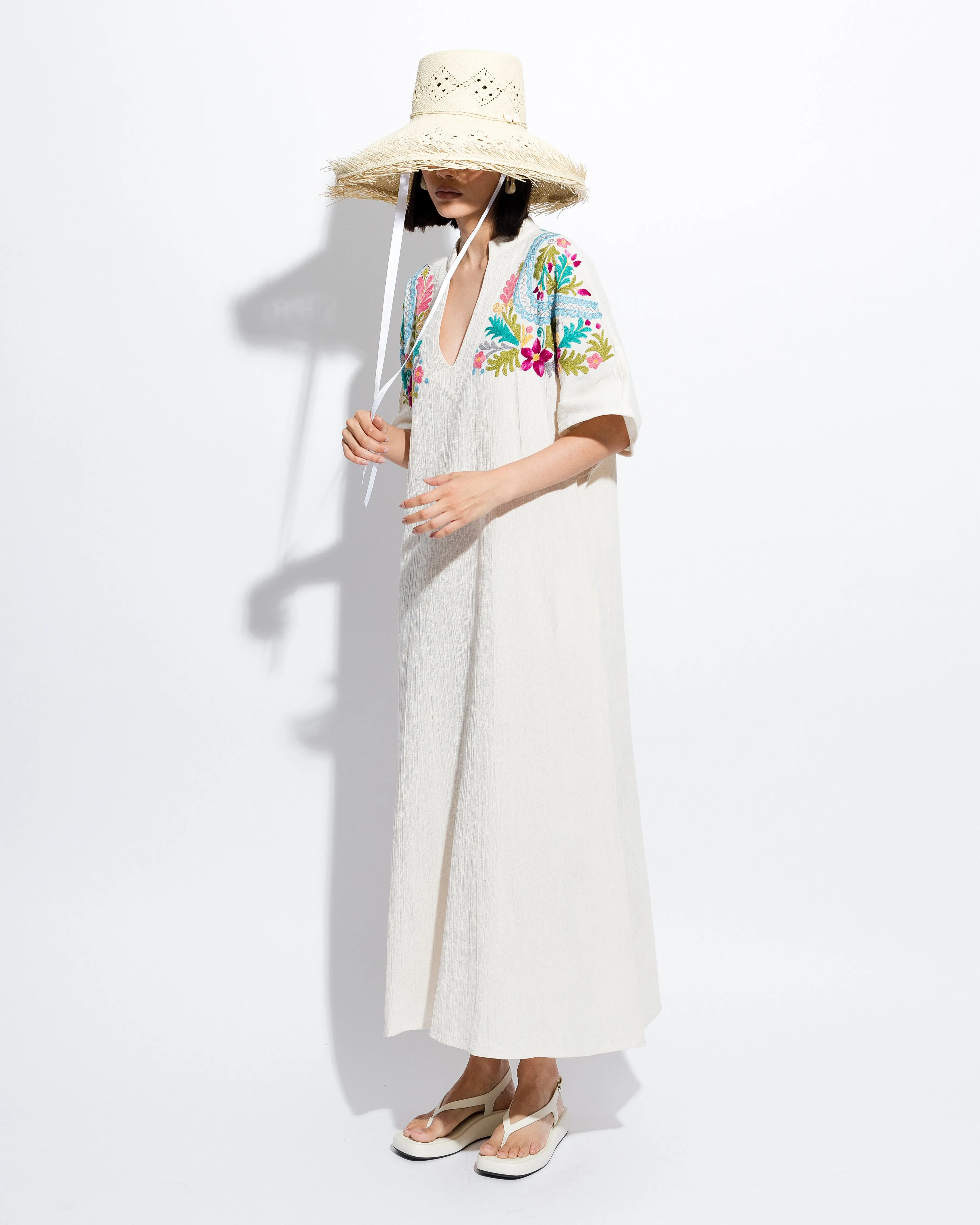 Hand Embroidered Caftan