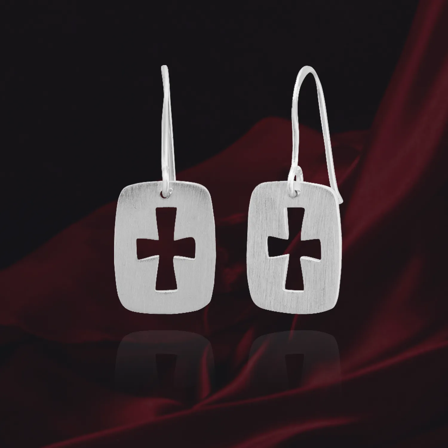 Hanging Cross Earrings