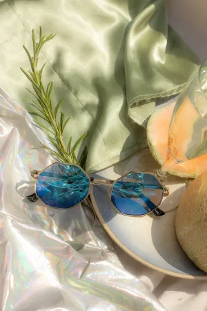 Hexagon Mirror Sunglasses