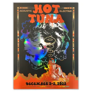 Hot Tuna Foil Poster by Darryl Norsen (December 2-3, 2022)