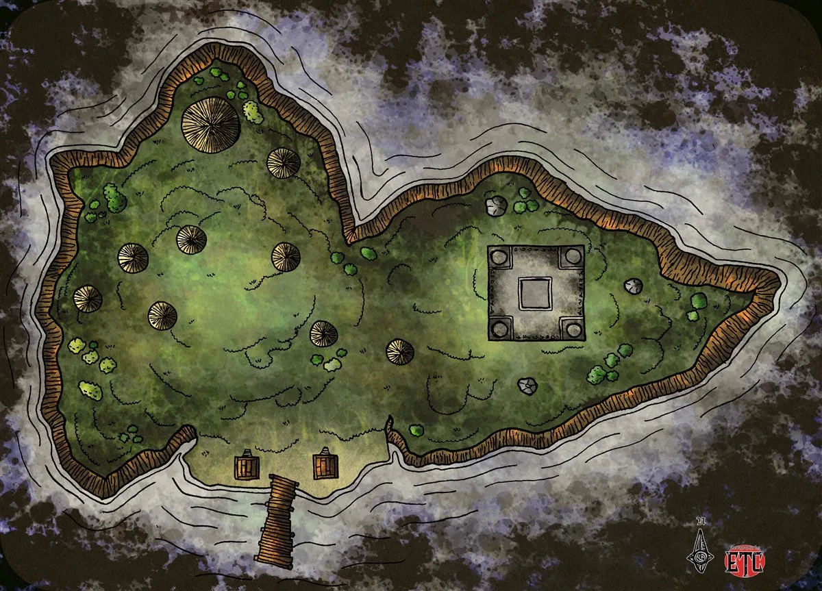 Island Camp Fantasy Map