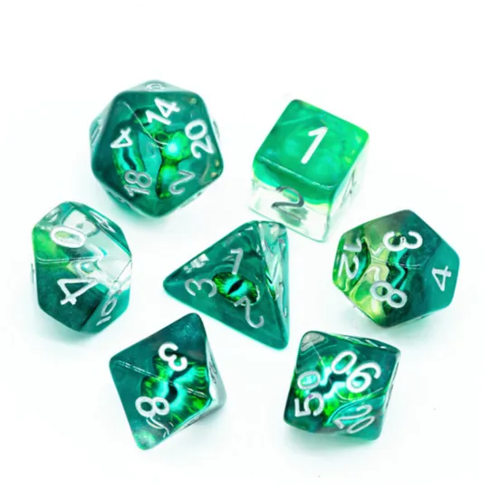 JADE DRAGON EYE RPG DICE SET