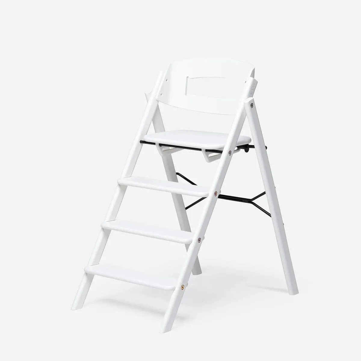 KAOS Klapp Highchair - Smooth Beech / White