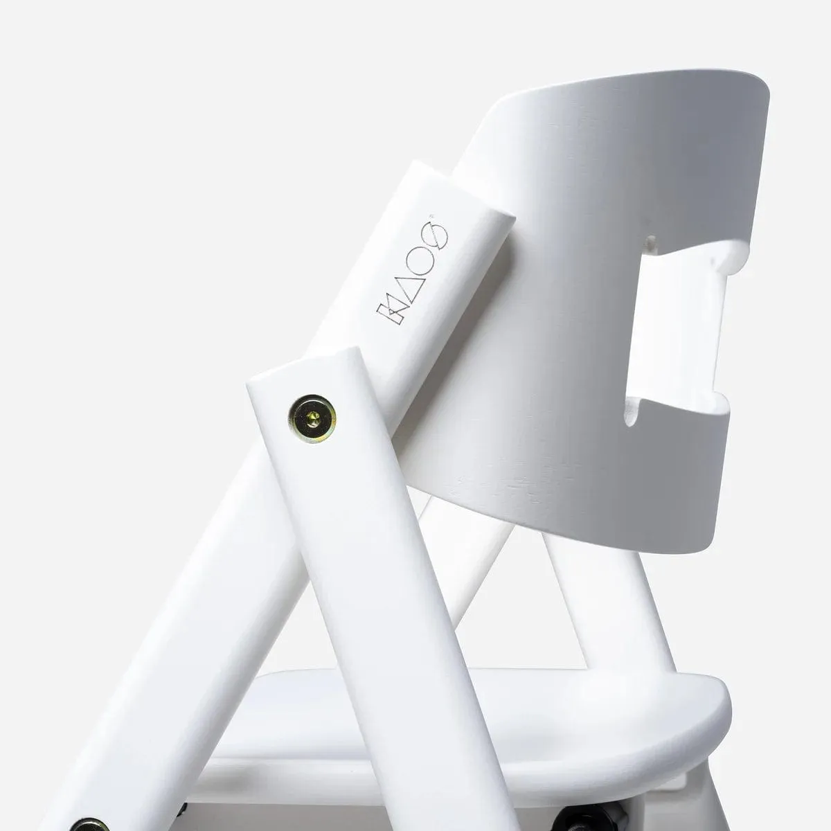 KAOS Klapp Highchair - Smooth Beech / White