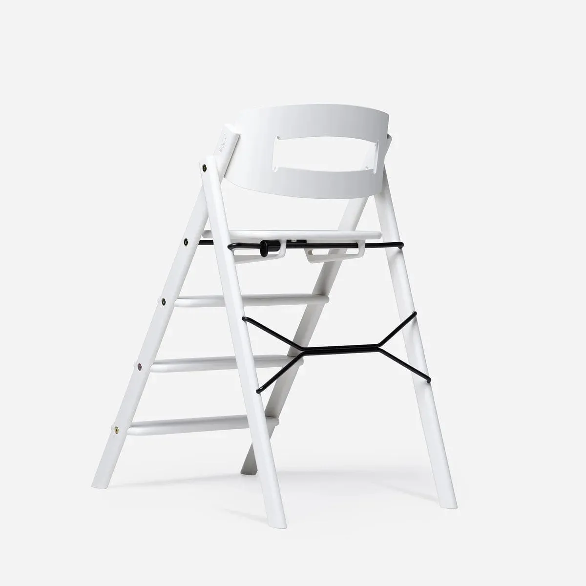 KAOS Klapp Highchair - Smooth Beech / White