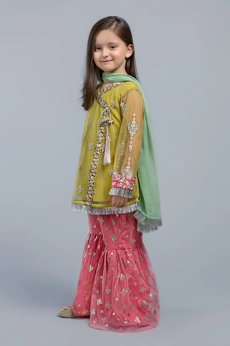 Kids Eid Frock with Gharara in Elegant Design #M0041