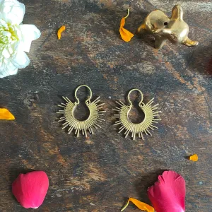 Kina Spike Gold Earrings