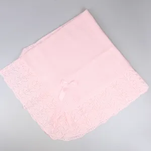 Knitted Shawl / Luxury Spanish Style  - Pink