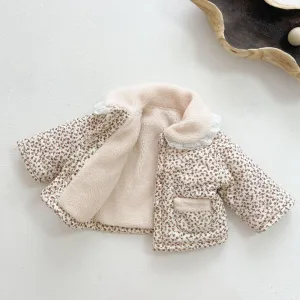 Lace Collar Floral Coat