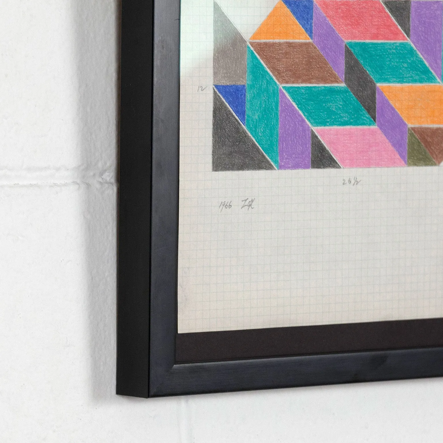 LARRY ZOX "MOSAIC" DRAWING, 1966