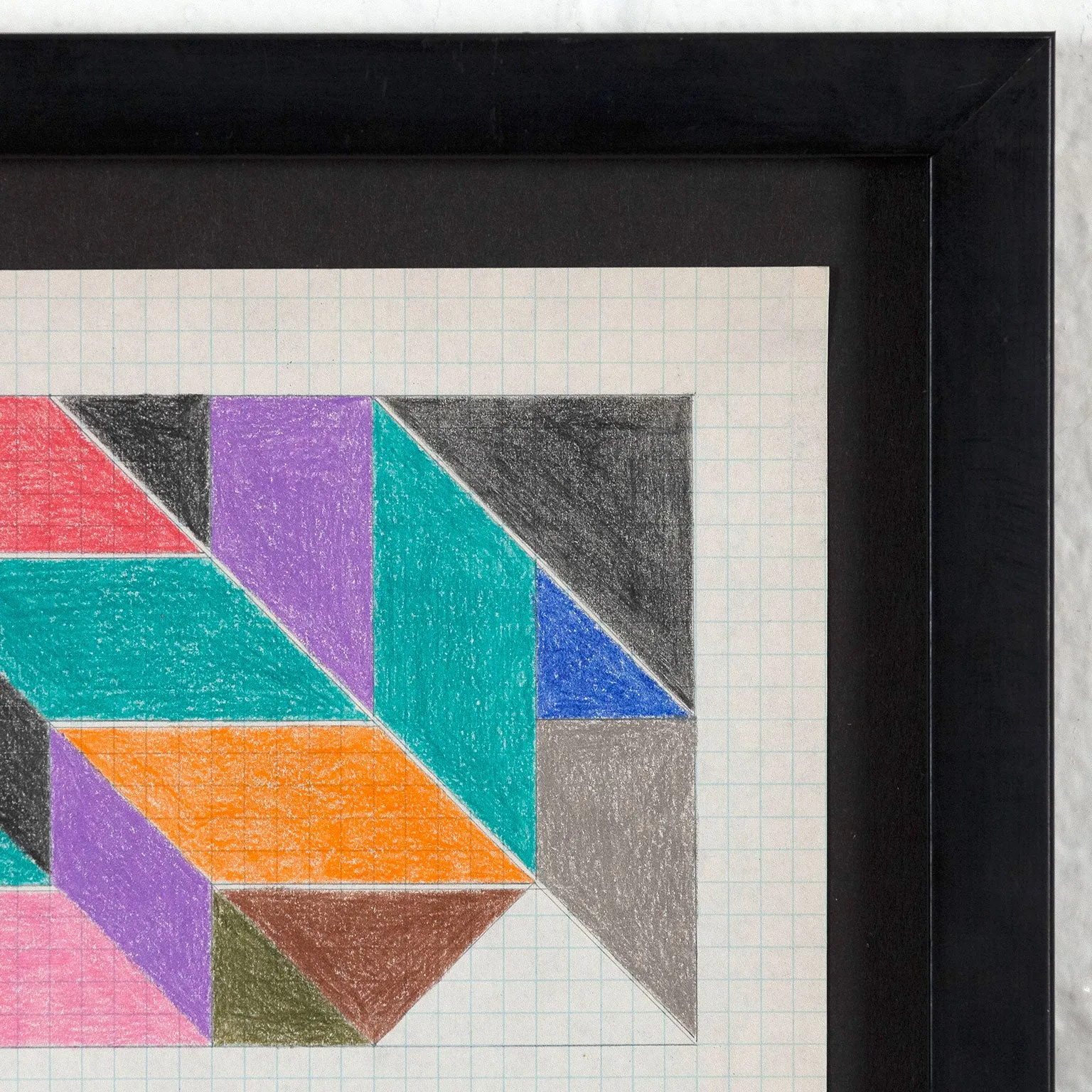 LARRY ZOX "MOSAIC" DRAWING, 1966