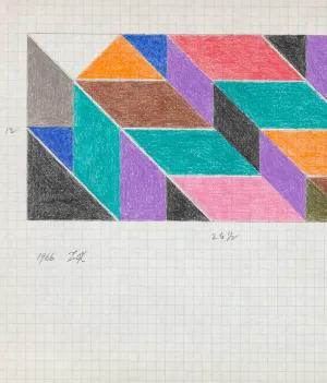 LARRY ZOX "MOSAIC" DRAWING, 1966