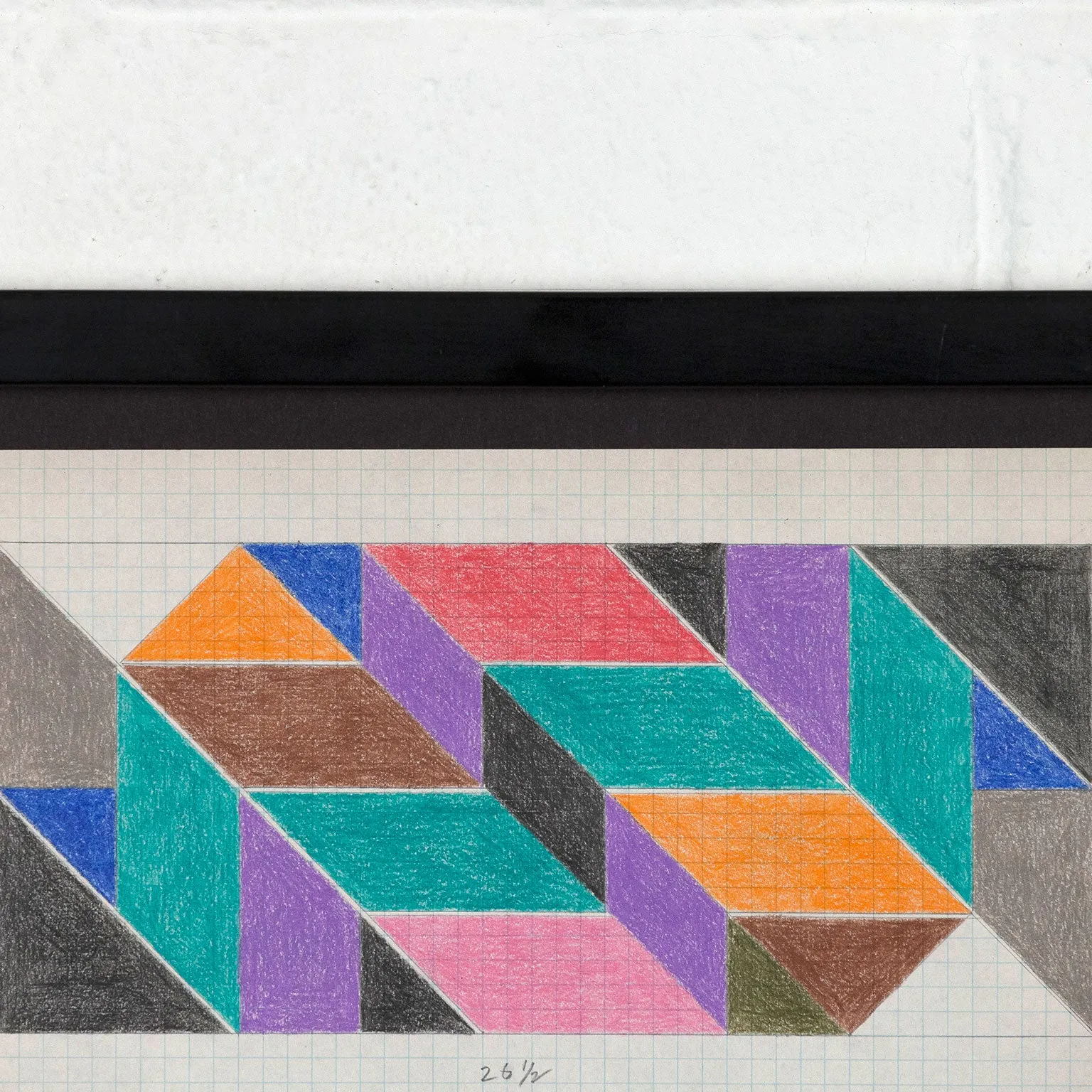 LARRY ZOX "MOSAIC" DRAWING, 1966