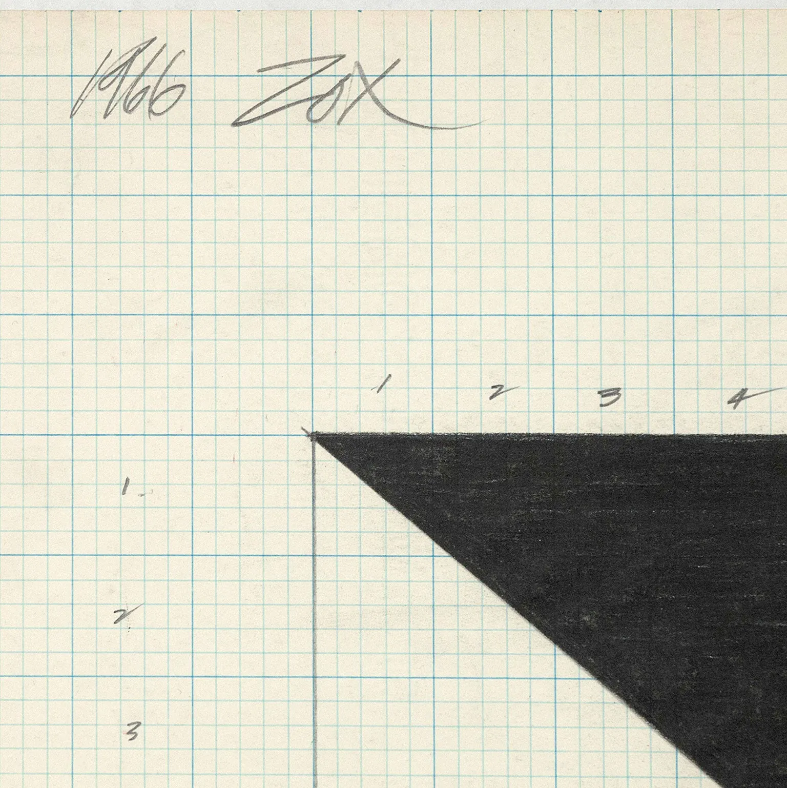 LARRY ZOX "UNTITLED (PUSH)", 1966