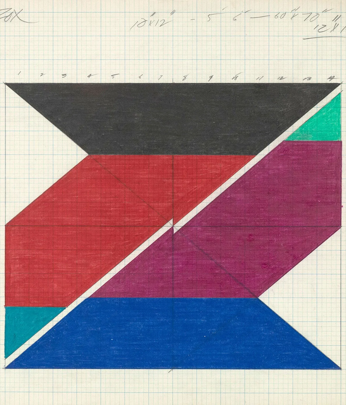 LARRY ZOX "UNTITLED (PUSH)", 1966