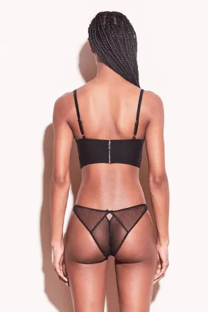 Lily Embroidery Cheeky- Black
