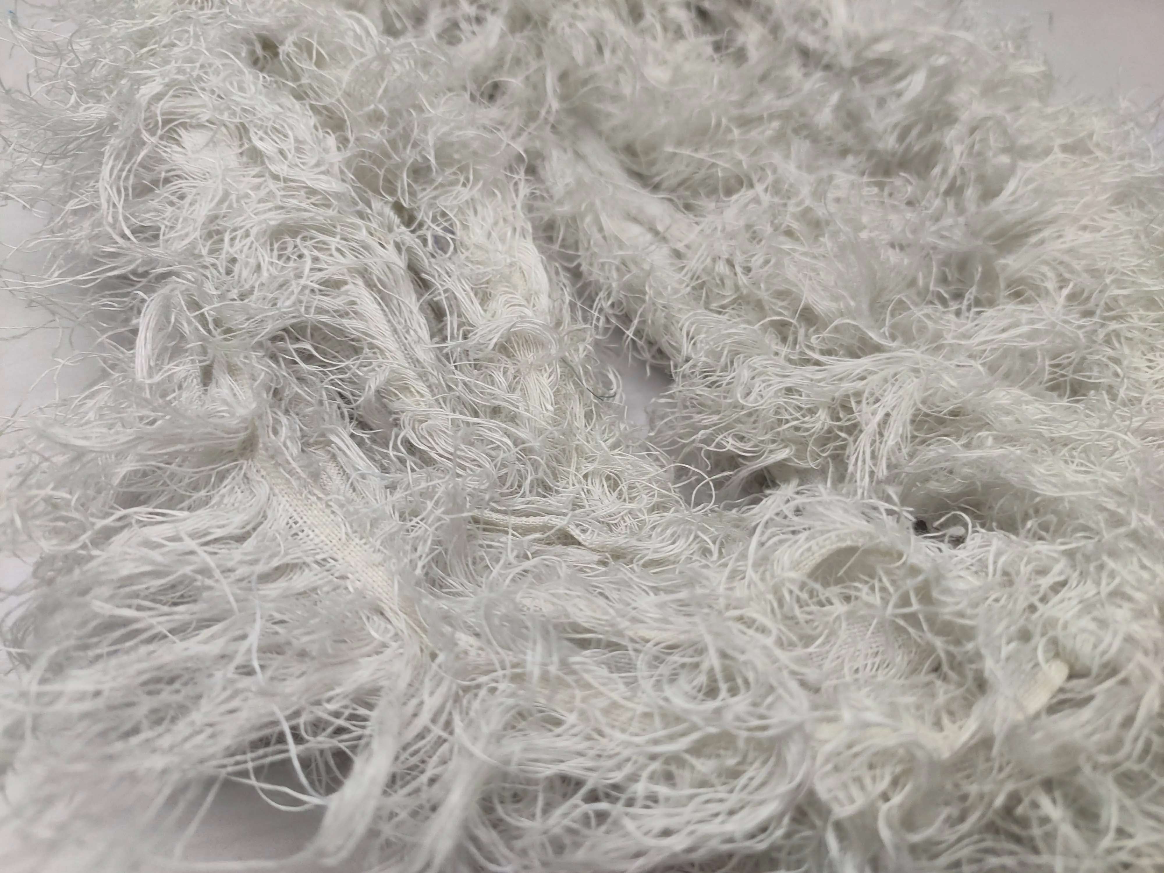 Linen Fuzzy Ribbon - Smoke